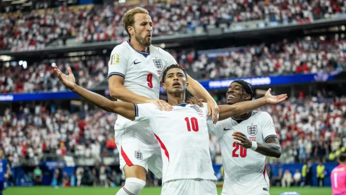 England's Harry Kane and Jude Bellingham